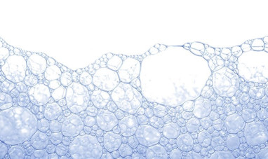 Soapy bubbles that represent foam