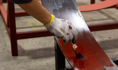 Metal being painted onto for corrosion inhibition