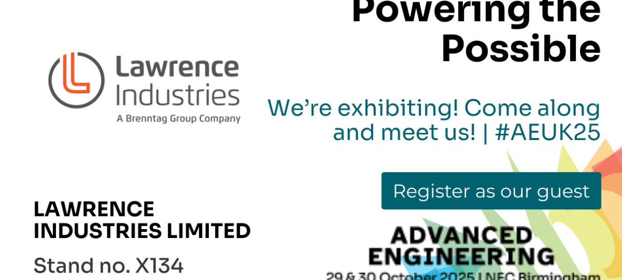 Lawrence Industries will be on Stand X134