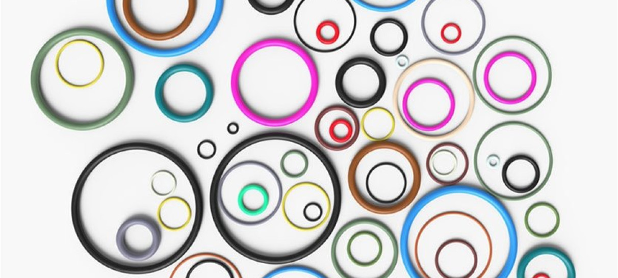 Different sizes and colours of rings